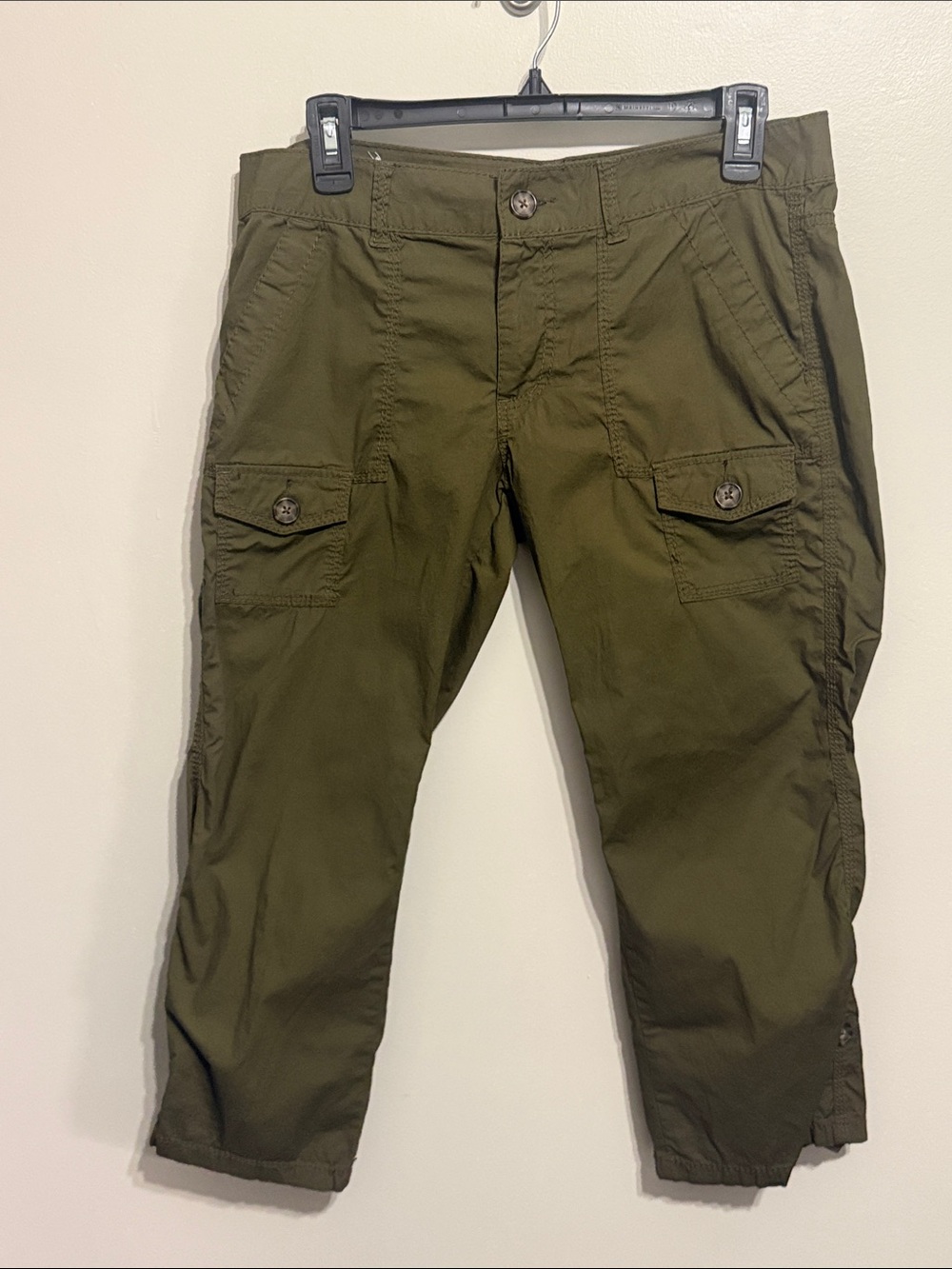 SO Olive Green Capris with Cargo Pockets
